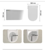 Унитаз-биде BRUNNEN WAL BS-3005 Pro подвесной, импульсный — изображение 17